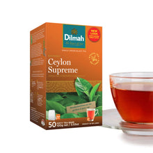 Load image into Gallery viewer, Dilmah - Gourmet Ceylon Supreme Black Tea - Ceylon Tea - 50 Tea Bags with Tag
