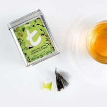 Load image into Gallery viewer, Dilmah - t-Series Green Tea with Jasmine Flowers Tin Caddy - Ceylon Tea - 20 Luxury Tea Bags 40g
