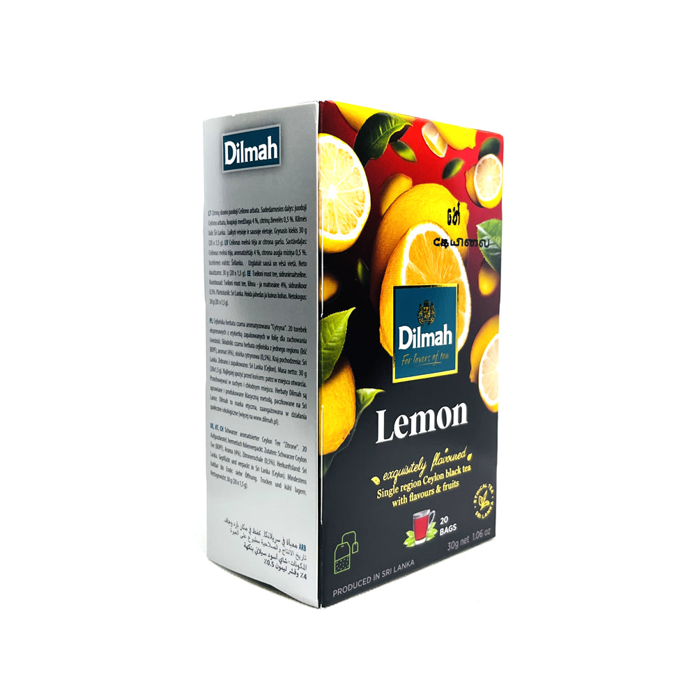 Dilmah - Fun Flavored Tea - Lemon - Ceylon Tea - 20 Tea Bags