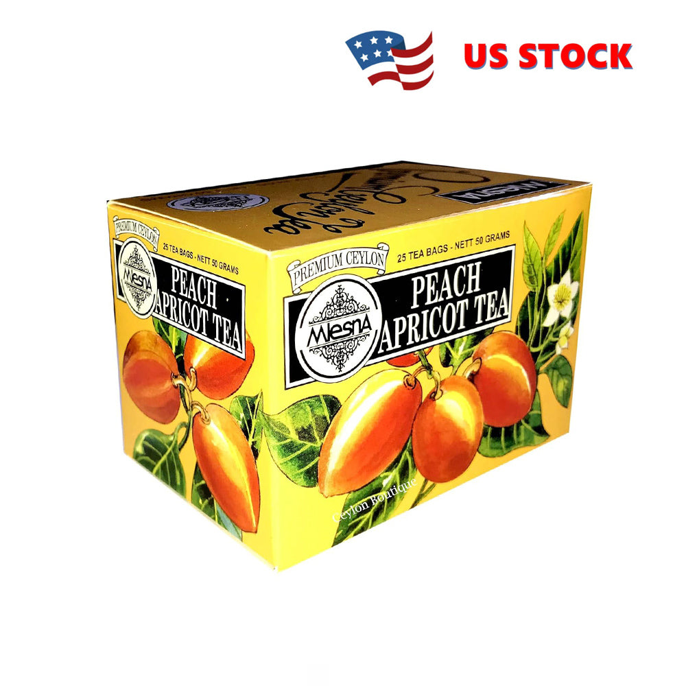Peach Apricot Mlesna Tea - 25 Bags - FREE Shipping