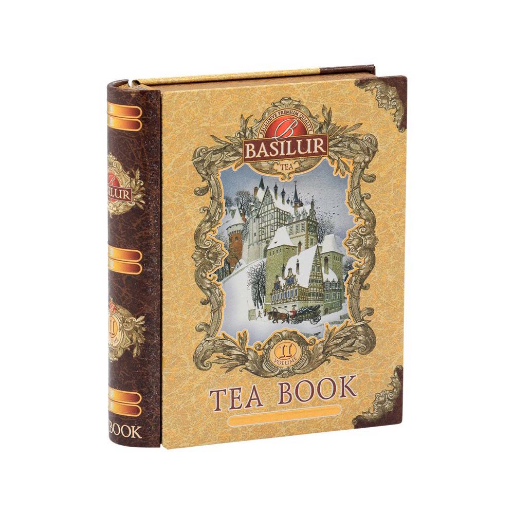 Basilur - Mini Tea Book Series (Volume II) - Ceylon Loose Leaf Black Tea -05 Pyramid Tea Bags 10g (3.5oz)