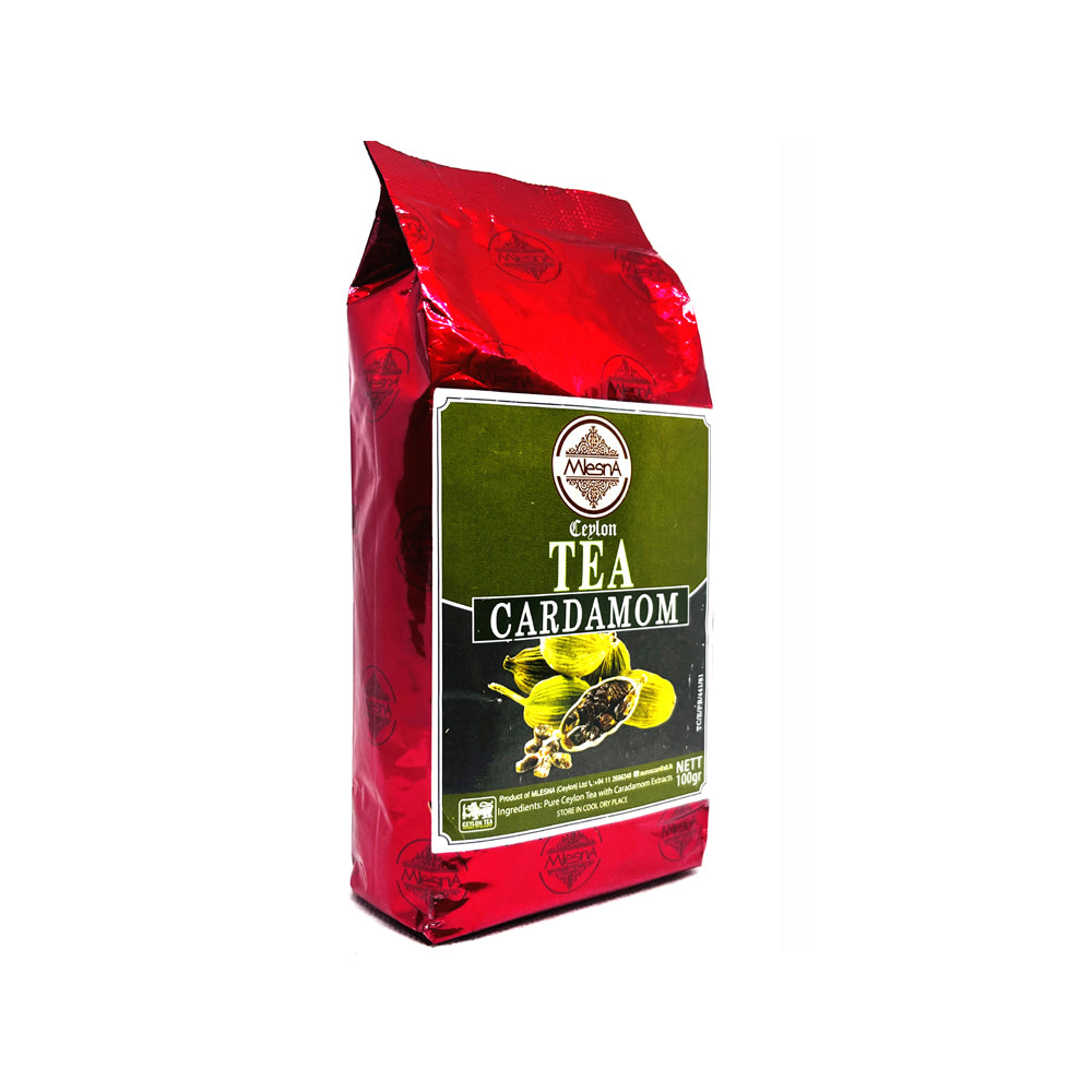 Mlesna - Natural Flavored Cardamom - Ceylon Black Tea - 100g (3.52oz)