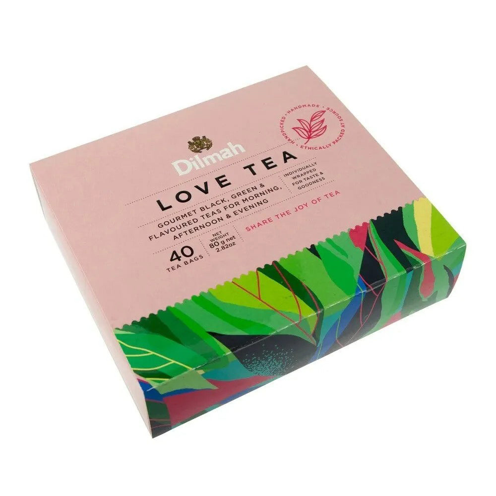 Dilmah - Love Tea Variety Gift Pack - 4x10 Individually Wrapped Tea Bags