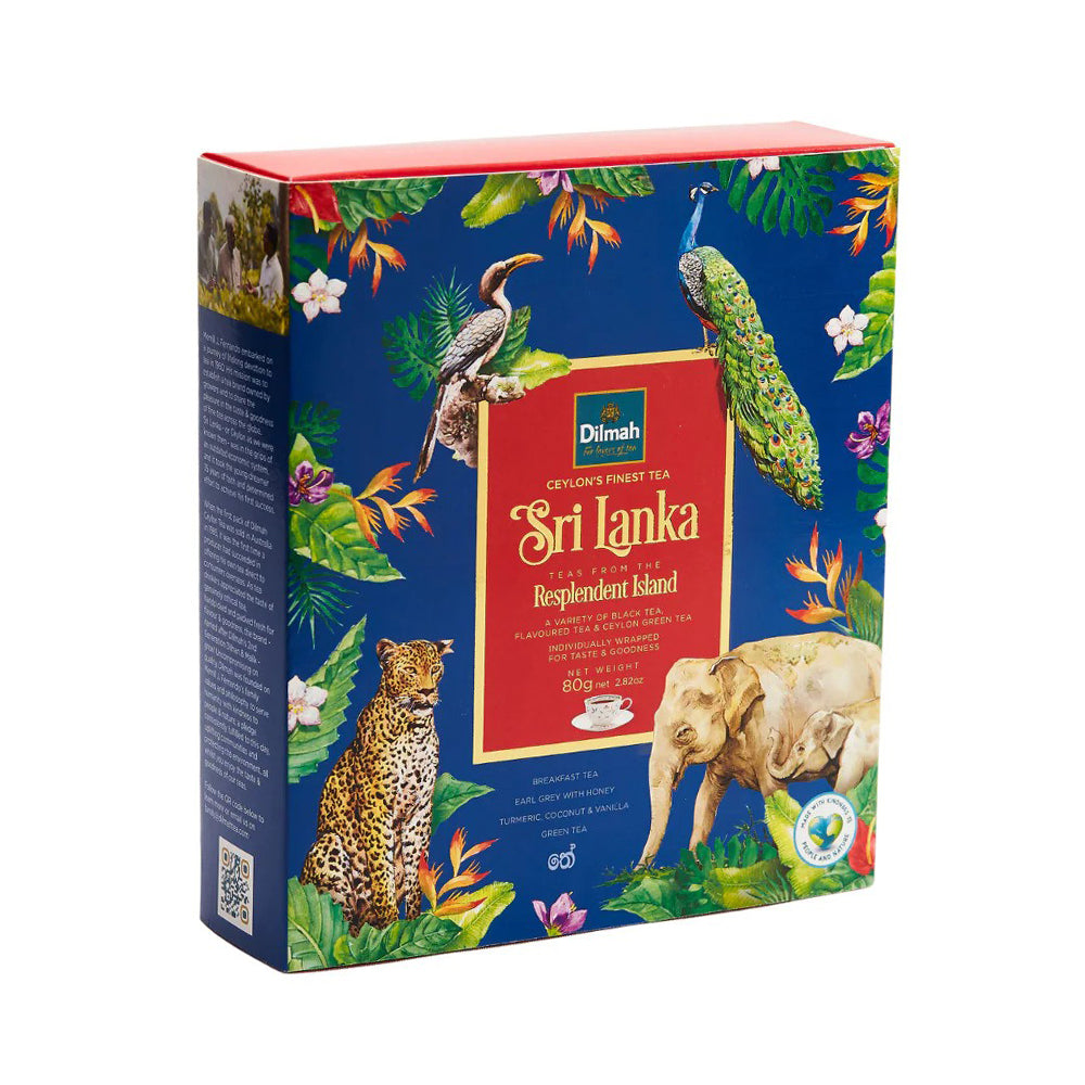 Dilmah - Resplendent Island Ceylon Tea Variety Gift Pack - 4x10 Individually Wrapped Tea Bags