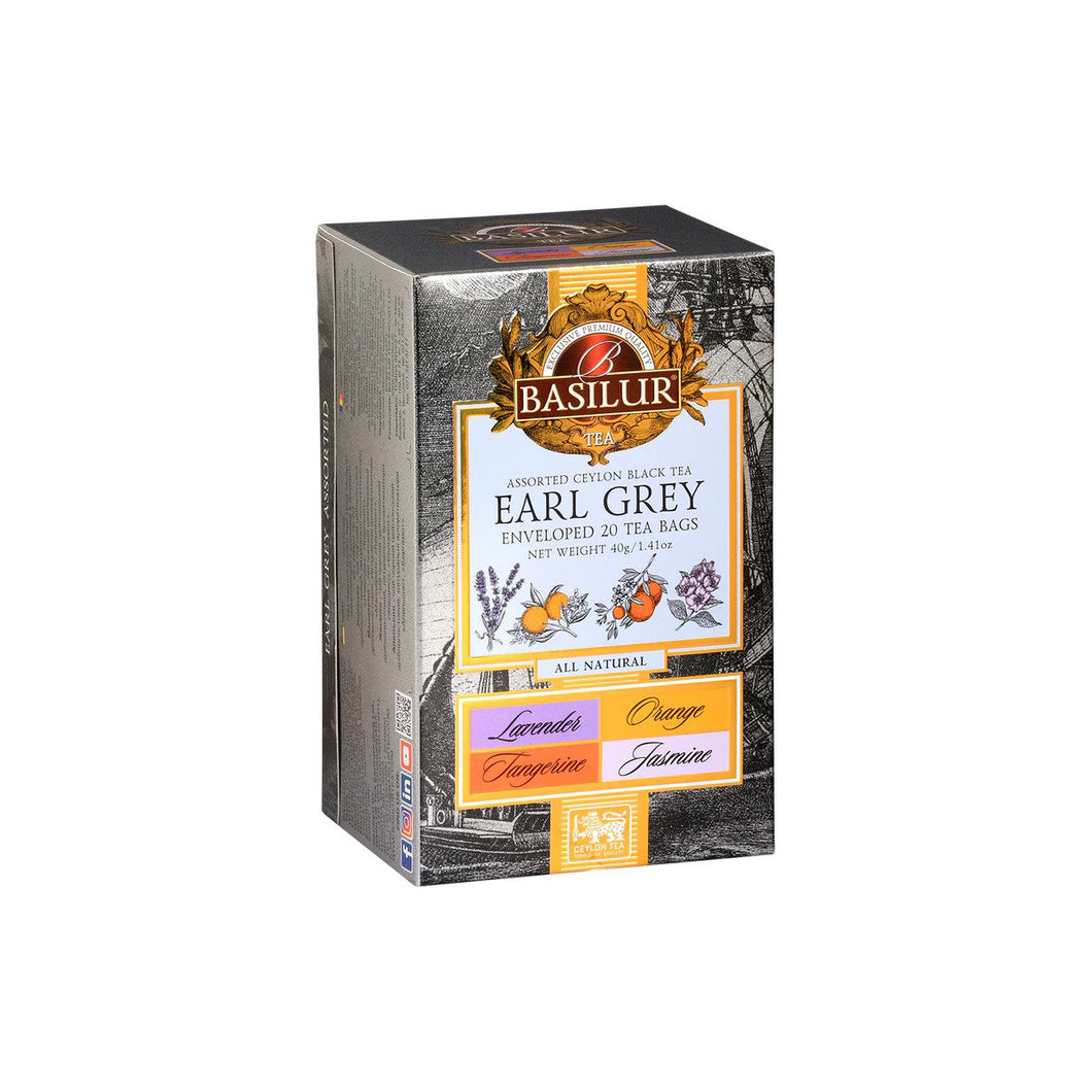 Basilur - Earl Grey Collection Assorted - 20 Tea Bags