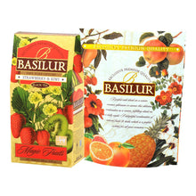 Load image into Gallery viewer, Strawberry &amp; Kiwi Basilur Tea - 100g (3.52 oz.)
