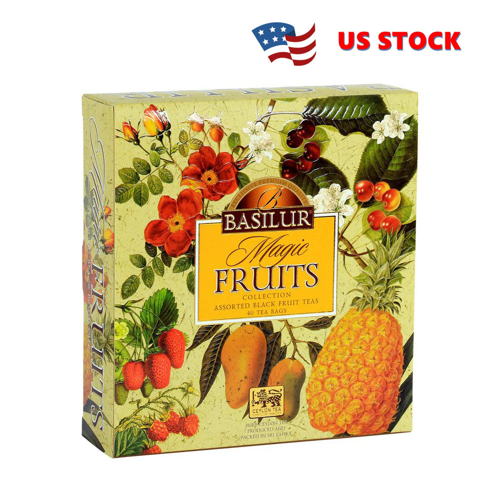 Magic Fruits Assorted Basilur Tea - 40 Bags - FREE Shipping