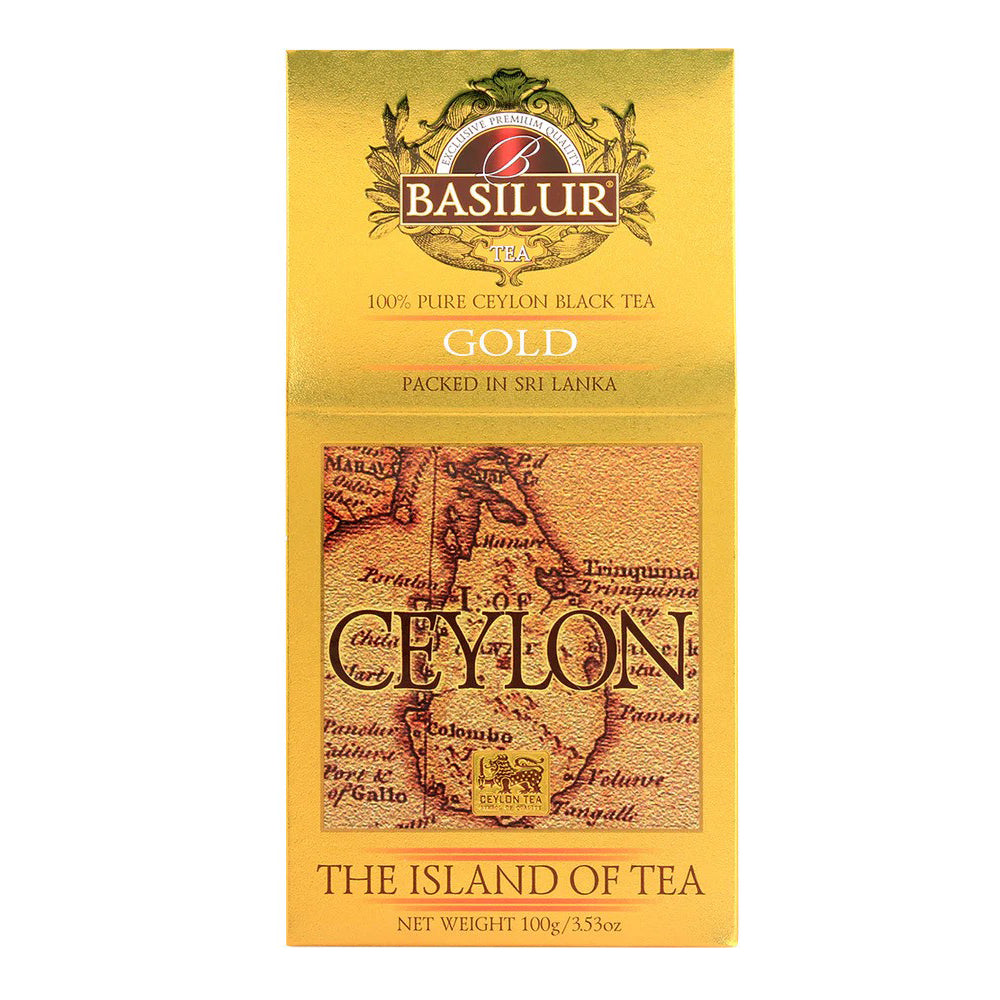 Gold Basilur Ceylon Black Tea - 100g (3.52 oz.) - FREE Shipping ...