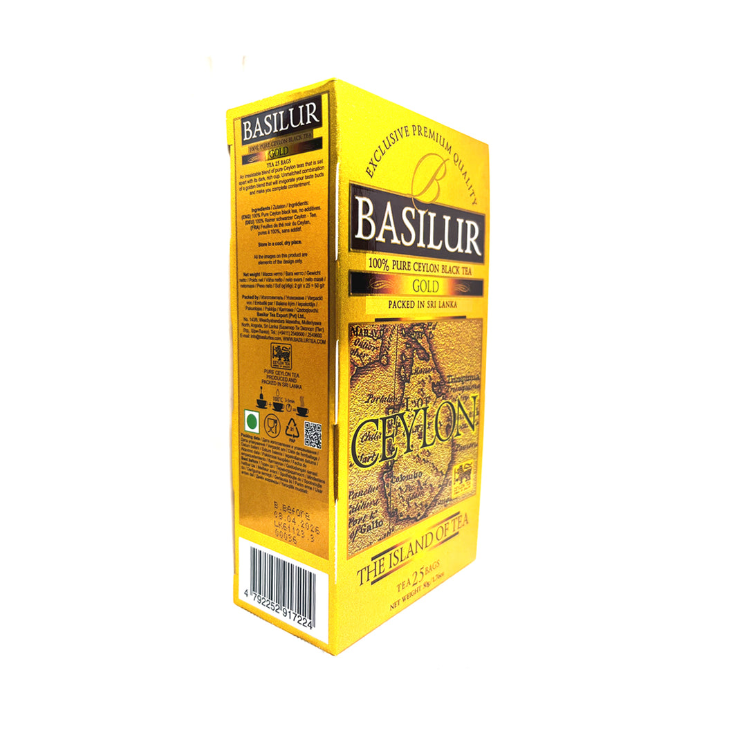 Basilur - Island of Tea - Gold - Ceylon Black Tea - 25 Tea Bags