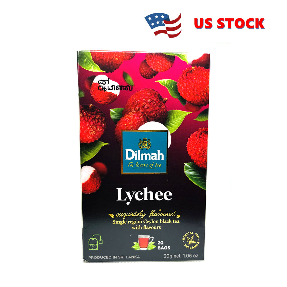 Flavored Lychee Dilmah Tea - 20 Bags - FREE Shipping