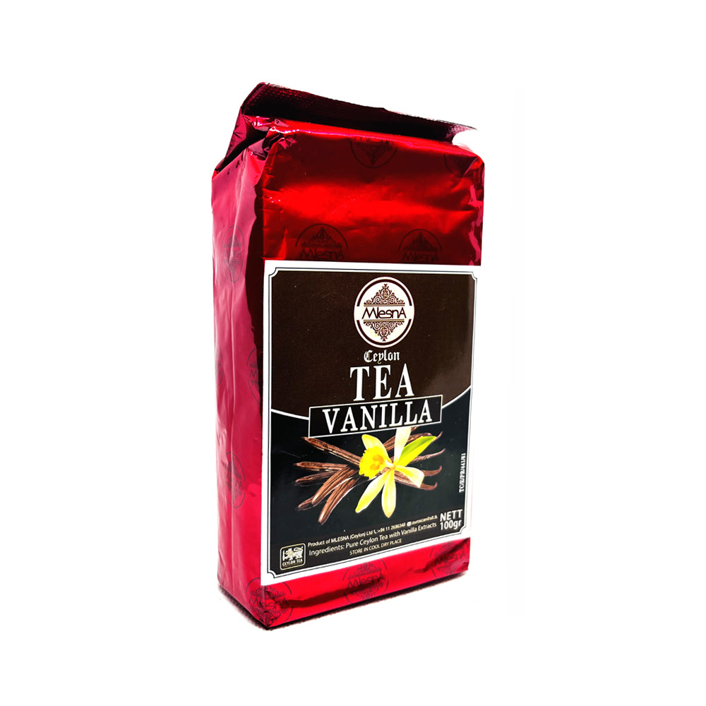 Mlesna - Natural Flavored Vanilla - Ceylon Black Tea - 100g (3.52oz)